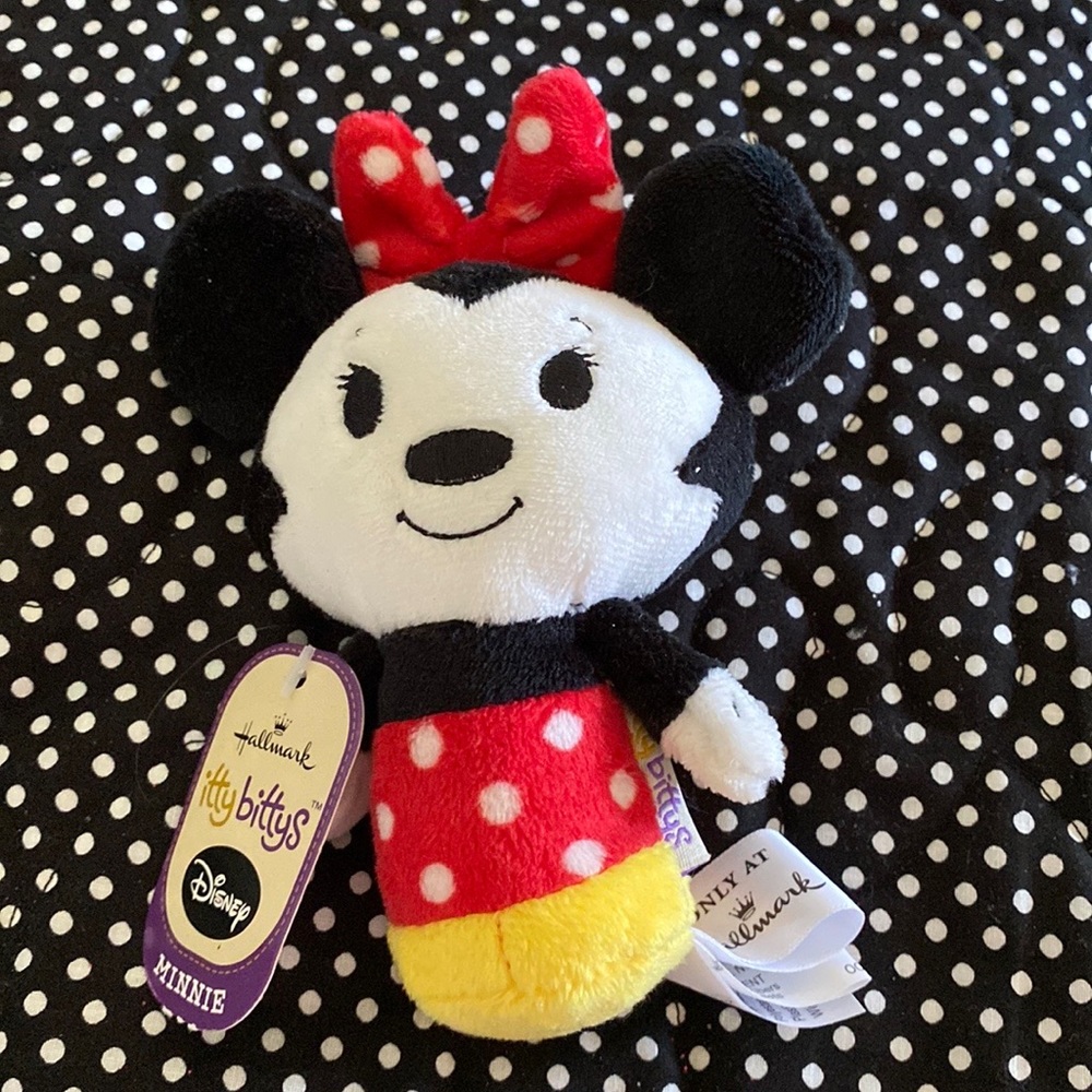 Cute Minnie Itty Bitty from Hallmark. She has a bean bag feel and stays u…